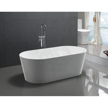 Load image into Gallery viewer, Oval Bathtub Freestanding White &amp; Black - Galaxy Homeware