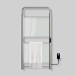 Infrared Glass Panel Heated Towel Rack: Athena