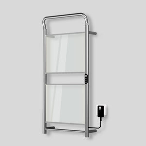 Infrared Glass Panel Heated Towel Rack: Athena