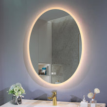 Load image into Gallery viewer, Oval LED Mirror with Demister, Three Light Selection and Dimmable Control