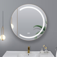 Load image into Gallery viewer, Round LED Mirror Cabinet with Demister, Color Selection and Dimmer
