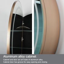 Load image into Gallery viewer, Round LED Mirror Cabinet with Demister, Color Selection and Dimmer