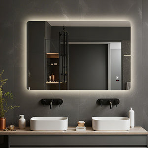 Backlit LED Mirror with  Infrared Control, Demister and Dimmable Control