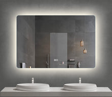 Load image into Gallery viewer, Backlit LED Mirror with Demister, Three Light Selection and Dimmable Control