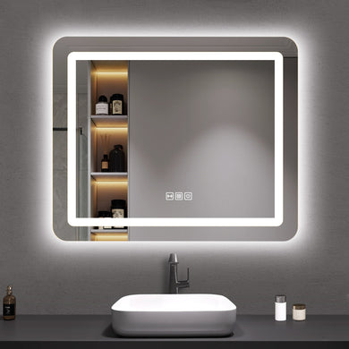 LED Mirror with  Motion Sensor, Demister, Color Selection and Dimmer