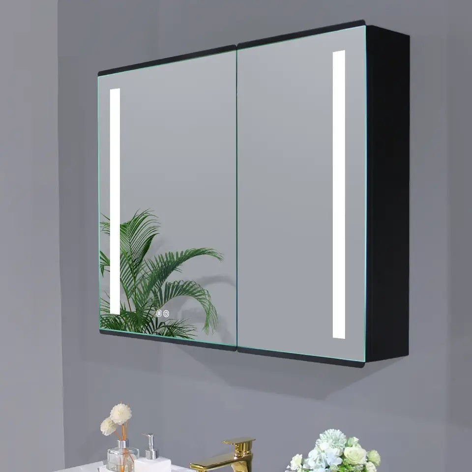 LED Mirror Cabinet with Demister, Light Selection and Dim Control
