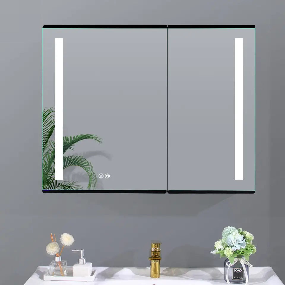 LED Mirror Cabinet with Demister, Light Selection and Dim Control