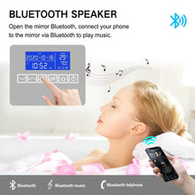 Load image into Gallery viewer, Smart LED Mirror with Demister, Light Selection, Dimmable Control, Bluetooth, Date/Time/Temp Display