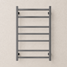 Load image into Gallery viewer, 600WX800H Heated Towel Rail Square 7 Bar Chrome/ Black/ Gun Metal