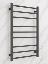 Load image into Gallery viewer, 600Wx1000H Heated Towel Rail Square 9 Bars Chrome/ Black / Gun Metal