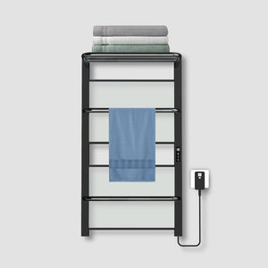 Infrared Glass Panel Heated Towel Rack: Apollo