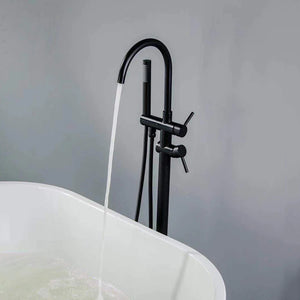 Free Standing Bath Mixer Set Round - Galaxy Homeware