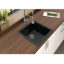 Load image into Gallery viewer, Black Granite Stone Kitchen / Laundry Sink