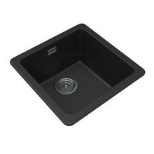 Load image into Gallery viewer, Black Granite Stone Kitchen / Laundry Sink