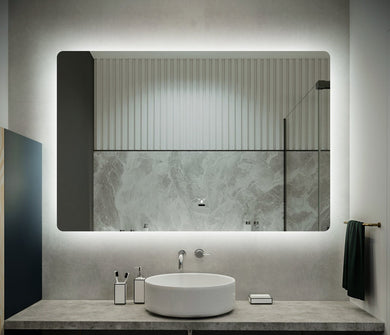Backlit LED Mirror with  Infrared Control, Demister and Dimmable Control