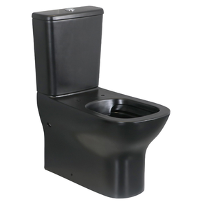 Black Round Rimless Toilet 8229M