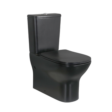 Black Round Rimless Toilet 8229M