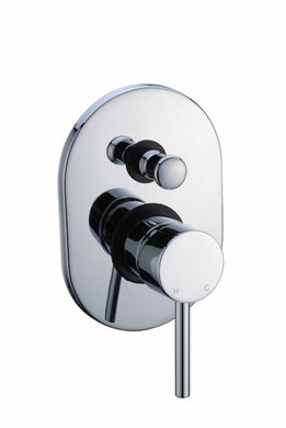 Shower Mixer Round With Diverter - Galaxy Homeware