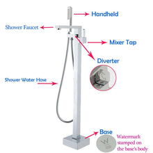 Load image into Gallery viewer, Free Standing Bath Mixer Set Square - Galaxy Homeware